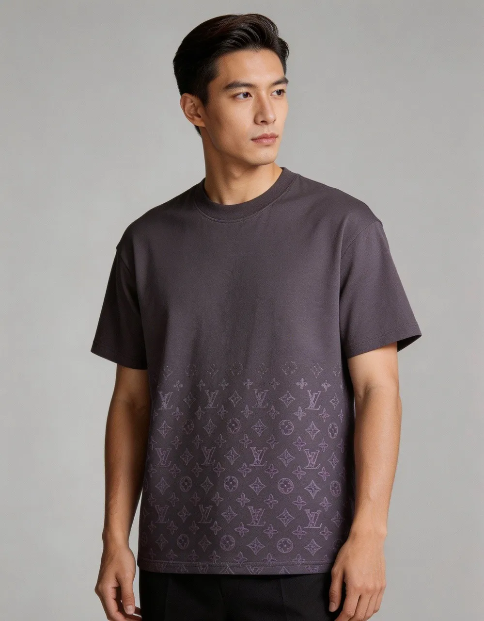Louis Vuitton/Louis Vuitton 26ss hem presbyopia burnt short sleeves